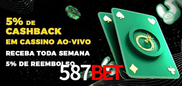 Promoções do cassino ao Vivo 587bet